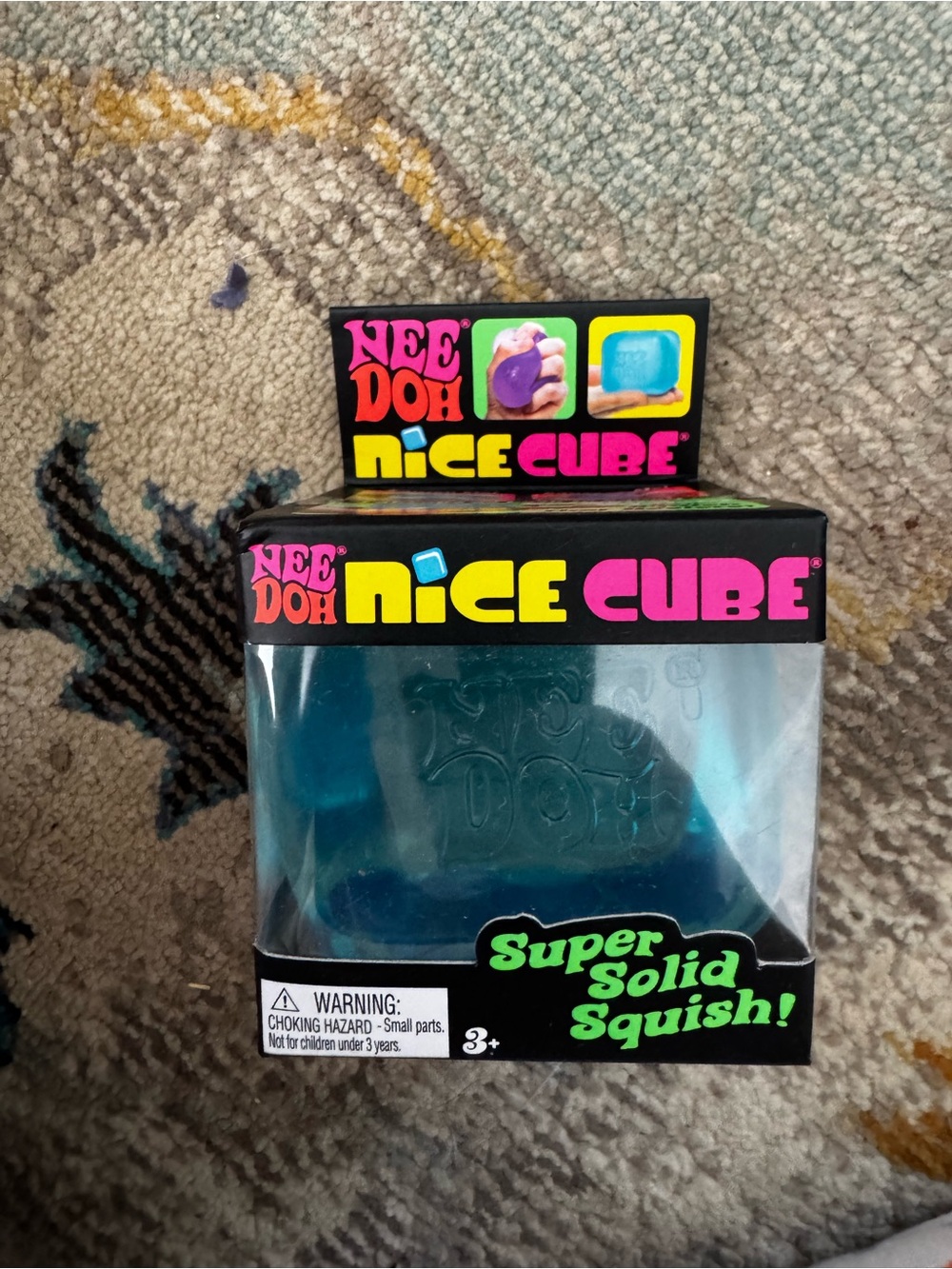 Nice Cube Super Solid Squish Toy - Blue
